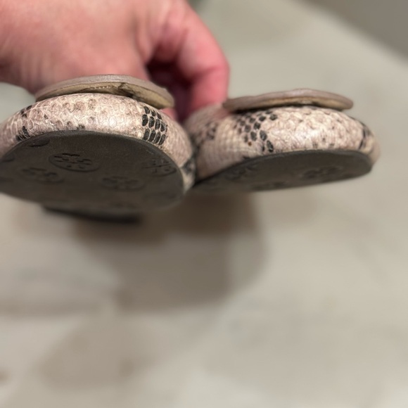 Tory Burch Miller Snakeskin Ballet Flats - Picture 3 of 8